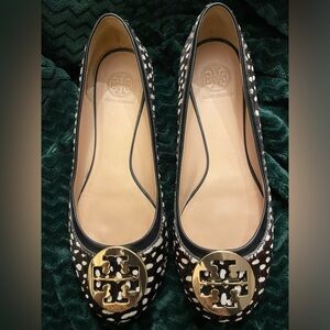 Tory Burch Black & White Ballet Flats